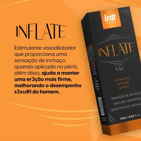 INFLATE – Dilatador Peniano e Prolongador de Ereção