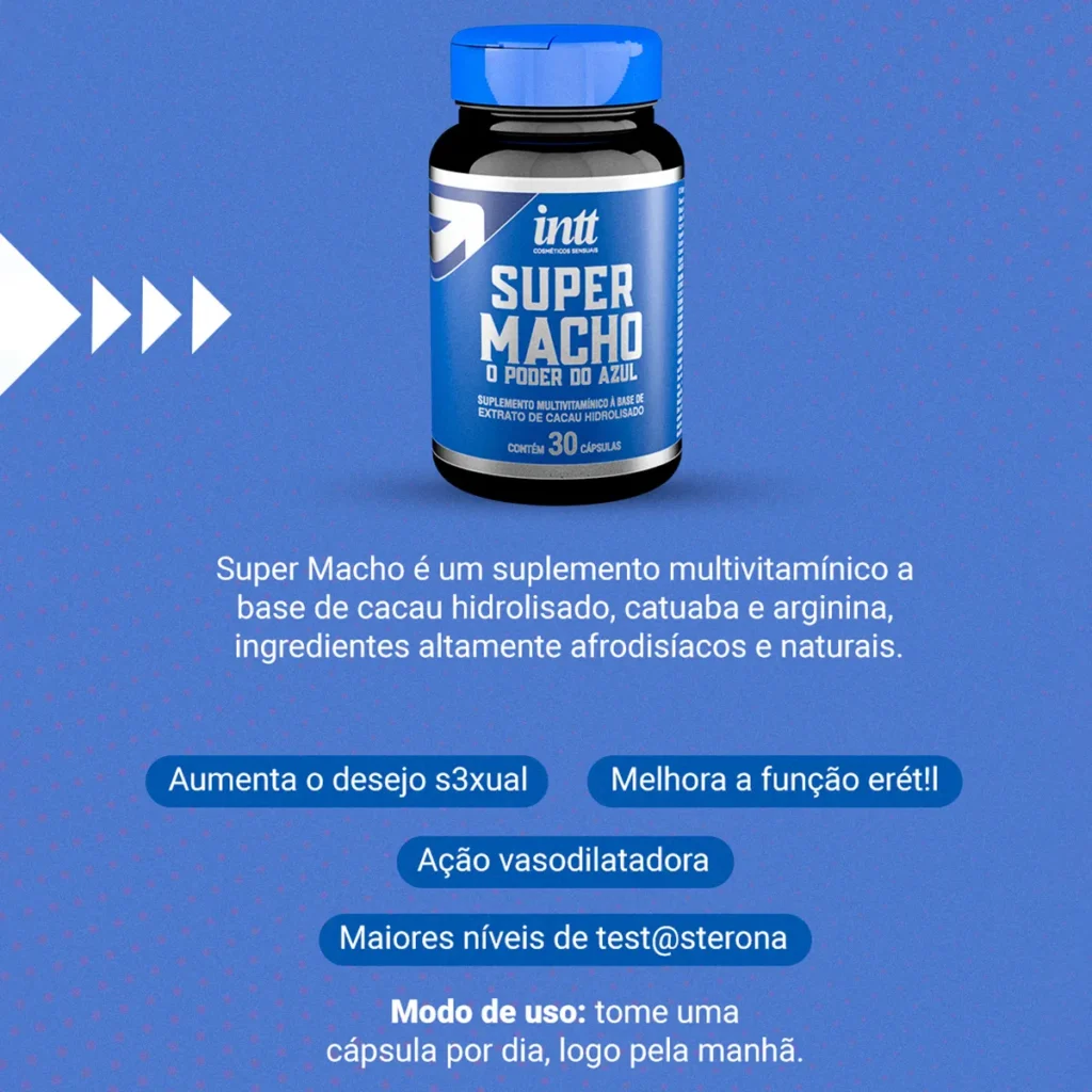 SUPER MACHO – Suplemento para Ereção Masculino